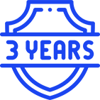 3 Years Warranty & 5% Spare Parts